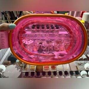 Bath & Body Works Pink and Orange Transparent Pouch